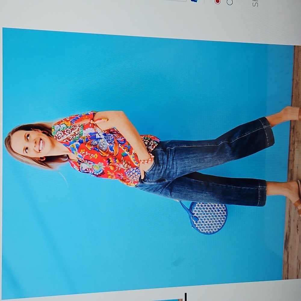 TALBOTS RAFFIA HANDBAG IN BLUE